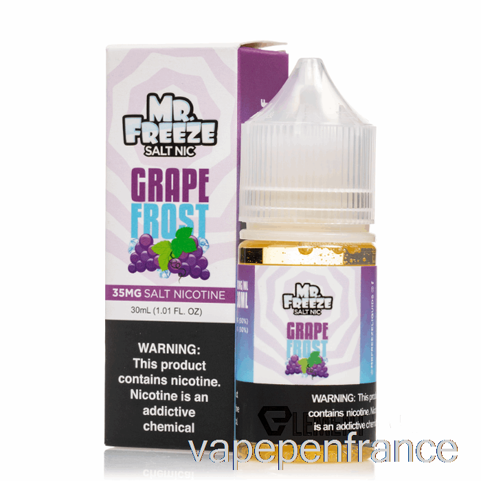 Givre De Raisin - Mr Freeze Salts - Stylo Vape 30 Ml 50 Mg